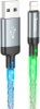 Фото товара Кабель USB -> Lightning Hoco U112 Shine 1 м Gray (6931474788801)