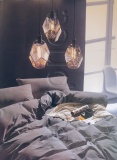 Фото Комплект постельного белья ШЕМ Египетский котон двуспальный Светло-серый 180х220 см