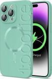 Фото Чехол для iPhone 15 Pro Cosmic Frame MagSafe Color Light Green (FrMgColiP15PLightGreen)
