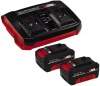 Фото товара Зарядное устройство + набор аккумуляторов Einhell 18V 2x4 Ah Twincharger Kit (4512112)