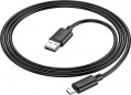 Фото Кабель USB -> micro-USB Hoco X88 Gratified 1 м Black (6931474783325)