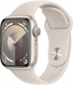 Фото Смарт-часы Apple Watch Series 9 41mm GPS Starlight Aluminium/Starlight Sport Band S/M (MR8T3QP/A)