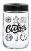 Фото товара Ёмкость для сыпучих Herevin Jar-Black Cookies 0.66л (171441-001)