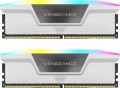 Фото Модуль памяти Corsair DDR5 64GB 2x32GB 6000MHz XMP 3.0 Vengeance RGB White (CMH64GX5M2B6000C40W)