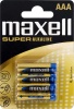Фото товара Батарейки Maxell Super AAA/LR03 BL 4 шт. (790336.04.EU)