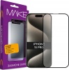 Фото товара Защитное стекло для iPhone 15 Pro MAKE (MGF-AI15P)