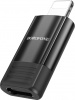Фото товара Адаптер OTG USB Type C/Lightning -> USB2.0 Borofone BV18 Black (BV18I/C)
