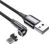 Фото товара Кабель USB -> Lightning Essager Universal 540 Ratate Magnetic 3A 2 м Grey (EXCCXL-WXA0G)