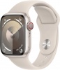 Фото товара Смарт-часы Apple Watch Series 9 41mm GPS+Cell. Starlight Aluminium/Starlight Sport Band S/M (MRHN3)