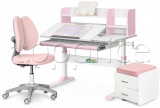 Фото Парта + кресло + тумба ErgoKids L Pink (TH-330 + Y-412 Lite + BD C3_PINK)