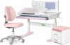 Фото товара Парта + кресло + тумба ErgoKids L Pink (TH-325 + Y-412 Lite + BD C3_PINK)