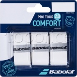 Фото Обмотка для теннисных ракеток Babolat Pro Tour 2.0 White 3 шт. (653053/101)