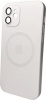 Фото товара Чехол для iPhone 11 AG Glass Matt Frame Color MagSafe Logo Pearly White (AGMattFrameMGiP11White)