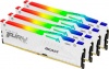 Фото товара Модуль памяти Kingston Fury DDR5 128GB 4x32GB 5600MHz Beast RGB White (KF556C40BWAK4-128)