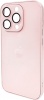 Фото товара Чехол для iPhone 15 Pro AG Glass Matt Frame Color Chanel Pink (AGMattFrameiP15PPink)