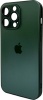 Фото товара Чехол для iPhone 15 Pro AG Glass Matt Frame Color Cangling Green (AGMattFrameiP15PGreen)