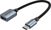 Фото товара Адаптер OTG USB2.0 -> Type C Vention 0.15 м Black (CCWHB)