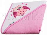 Фото Детское полотенце с капюшоном Akuku розовое (A1233)