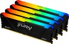 Фото товара Модуль памяти Kingston Fury DDR4 128GB 4x32GB 3600MHz Beast RGB (KF436C18BB2AK4/128)