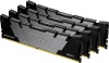 Фото товара Модуль памяти Kingston Fury DDR4 128GB 4x32GB 3600MHz Renegade Black (KF436C18RB2K4/128)