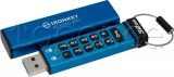 Фото USB флеш накопитель 32GB Kingston IronKey Keypad 200 AES-256 Encrypted Blue (IKKP200/32GB)