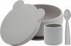 Фото товара Набор детской посуды MinikOiOi BLW Set I Powder Grey (101070052)