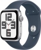 Фото товара Смарт-часы Apple Watch SE2 40mm GPS Starlight Aluminium/Storm Blue Sport Band M/L (MRE23)