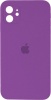 Фото товара Чехол для iPhone 12 Silicone Full Case AA Camera Protect 19 Purple (FullAAi12-19)