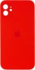 Фото товара Чехол для iPhone 12 Silicone Full Case AA Camera Protect 11 Red (FullAAi12-11)