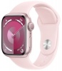 Фото товара Смарт-часы Apple Watch Series 9 45mm GPS Pink Aluminium/Light Pink Sport Band M/L (MR9H3)
