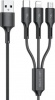 Фото товара Кабель USB -> Lightning/micro-USB/CM WK Upine Series 1.2 м Black (WDC-137)