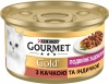 Фото товара Консервы для котов Gourmet Gold Двойное удовольствие с уткой и индейкой 85 г (7613031381050)