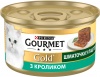 Фото товара Консервы для котов Gourmet Gold с кроликом кусочки в паштете 85 г (7613033706271)