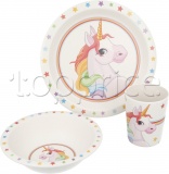 Фото Набор детской посуды Stor Unicorns Bamboo Set (Stor-01005)