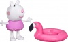 Фото товара Фигурка Peppa Веселые друзья Сюзи с кругом фламинго (F2206)