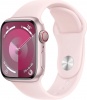 Фото товара Смарт-часы Apple Watch Series 9 41mm GPS+Cell. Pink Aluminium/Light Pink Sport Band S/M (MRHY3)