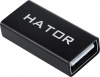 Фото товара Адаптер OTG USB3.0 -> Type-C Hator Black (ACC-215)