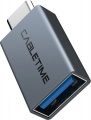 Фото Адаптер OTG Type C -> USB3.0 Cabletime Black (CP76G)