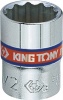 Фото товара Головка торцевая дюймовая 1/4" 1/2" King Tony 12PT Chrome 233016S