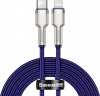 Фото товара Кабель USB Type C -> Lightning Baseus Cafule Metal PD 20W 2 м Purple (CATLJK-B05)
