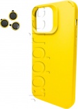 Фото Чехол для iPhone 15 Pro Cosmic Silky Cam Protect Yellow (CoSiiP15PYellow)