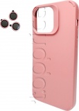 Фото Чехол для iPhone 15 Pro Cosmic Silky Cam Protect Pink (CoSiiP15PPink)