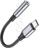 Фото Адаптер USB Type C -> Audio 3.5mm Borofone BU36 Black (BU36B)