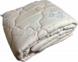 Фото Одеяло ШЕМ Royal Satin шерсть зимнее двуспальное Принт F бежевое 175х210 см