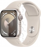 Фото Смарт-часы Apple Watch Series 9 41mm GPS+Cell. Starlight Aluminium/Starlight Sport Band M/L (MRHP3)
