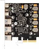 Фото Контроллер PCI-E Frime ASM3142+VL820 USB3.2 5 портов (ECF-PCIEtoUSB012)