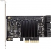 Фото товара Контроллер PCI-E Frime ASM1166+JMB575 10хSATA III (ECF-PCIEto10SATAIII001)