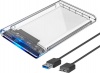 Фото товара Карман для SSD/HDD 2.5" USB3.2 Gen1 Dynamode DM-CAD-25316 Transparent SATA