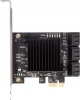 Фото товара Контроллер PCI-E Frime 88SE9215+ASM1093 6хSATA III (ECF-PCIEto6SATAIII002.LP)
