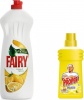 Фото товара Ср-во для мытья посуды Fairy Сочный лимон 1л + Ср-во чистящее жидкое Mr. Proper Лимон 500мл